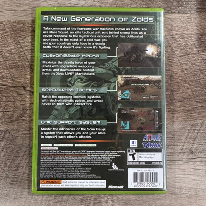 Zoids Assault (Microsoft Xbox 360, 2008) CIB W/ MINTY Manual & Disc!