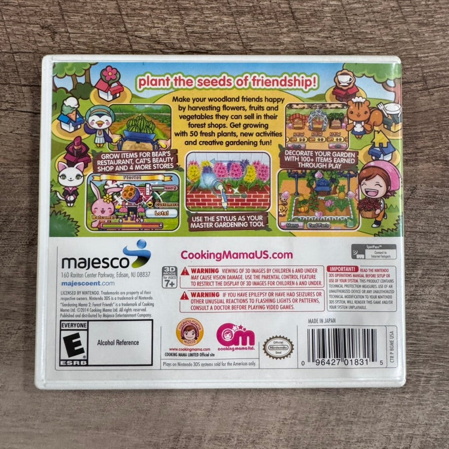 Gardening Mama 2: Forest Friends (Nintendo 3DS, 2009) Complete In Box & Clean!