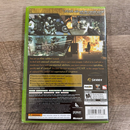 F.E.A.R. First Encounter Assault Recon (Microsoft Xbox 360, 2006) Brand New READ
