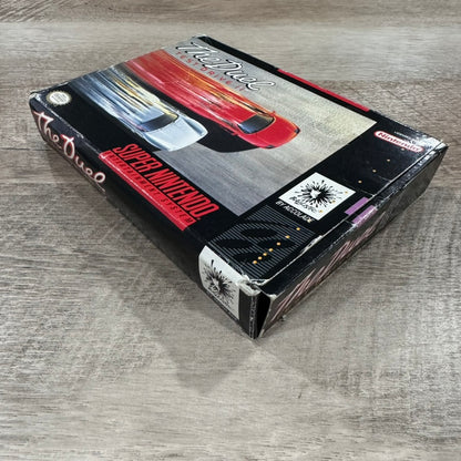 The Duel Test Drive II (Super Nintendo, SNES 1992) Accolade RARE Game & Box!