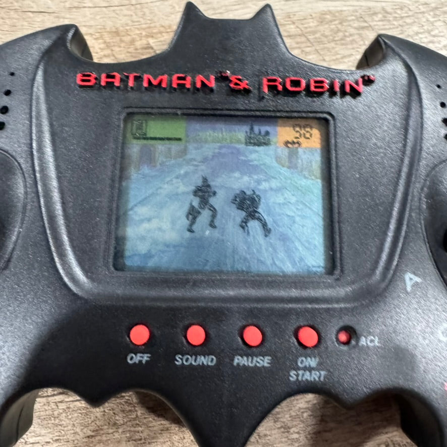 Batman & Robin (Tiger Handheld Electronic Video Game 1997) W/ Figure VERY CLEAN!