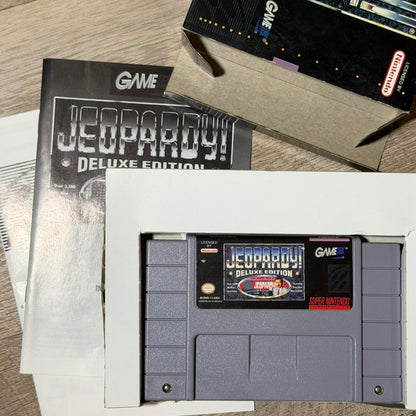 Jeopardy! Deluxe Edition (Super Nintendo, SNES)