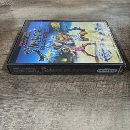 Shadow Blasters (Sega Genesis) CIB & VERY CLEAN W/ Manual, Case & Crispy Cart!