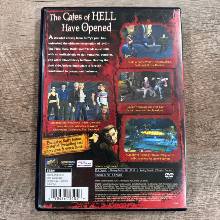 Buffy the Vampire Slayer: Chaos Bleeds (Sony PlayStation 2, PS2 2003) CIB & VGC!