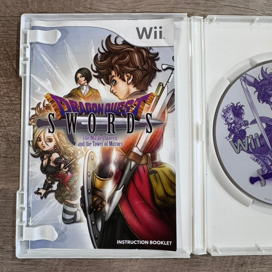 Dragon Quest Swords: The Masked Queen (Nintendo Wii, 2008) CIB MINTY Disc + Reg!