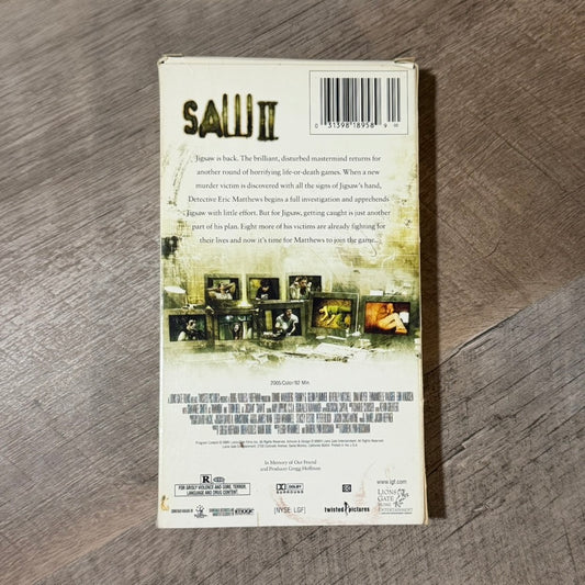 Saw II (VHS Movie)