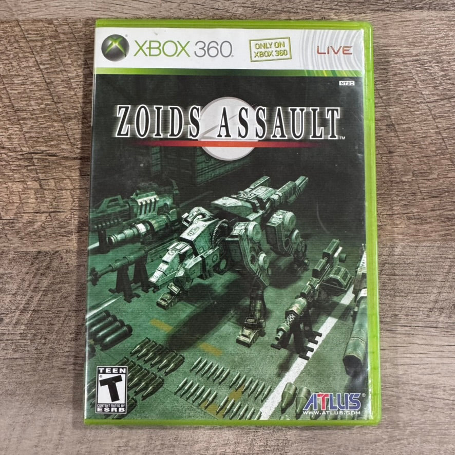 Zoids Assault (Microsoft Xbox 360, 2008) CIB W/ MINTY Manual & Disc!