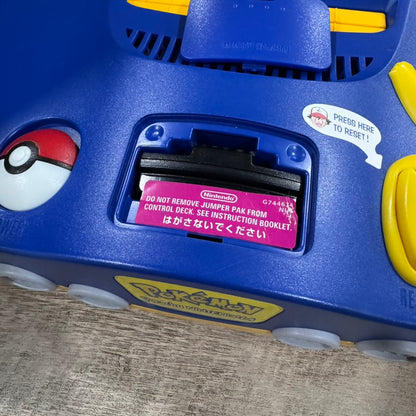 Pikachu Edition Nintendo 64 (NUS-101-USA) Beautifully Clean & MINTY SYSTEM!