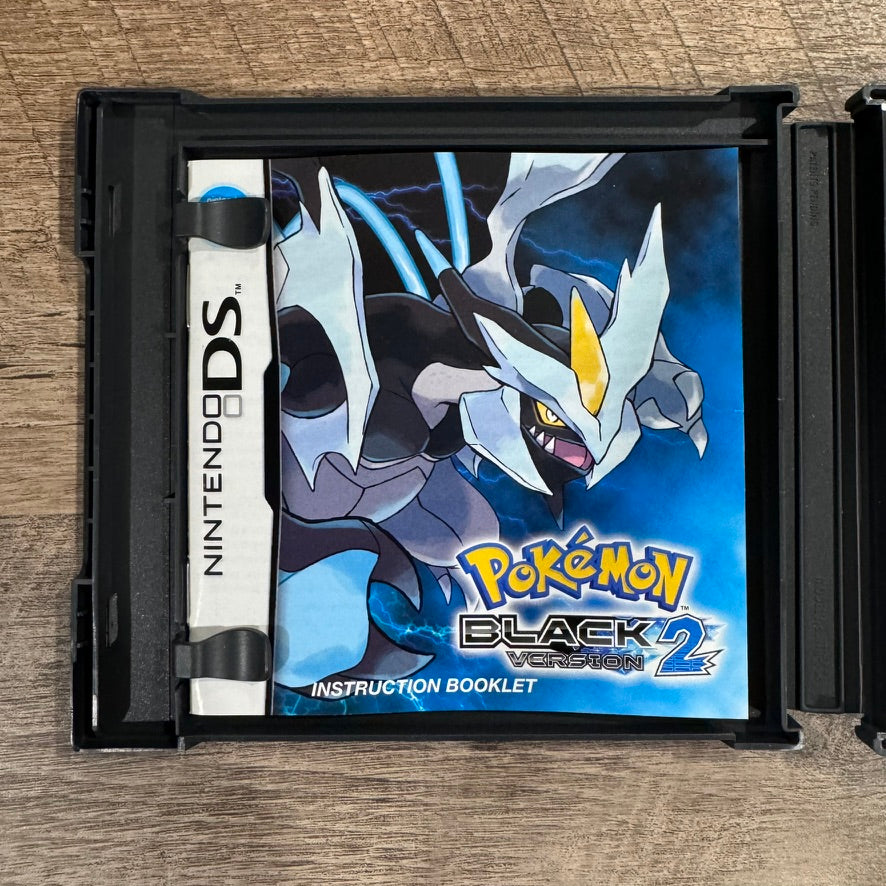 Pokemon Black Version 2 (Nintendo DS, 2012) CIB & Tested/Working UGLY CART! READ