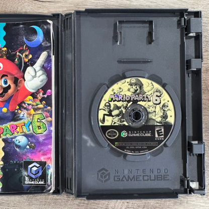 Mario Party 6 (Nintendo GameCube, 2004) Complete W/ Manual & MINTY Disc!