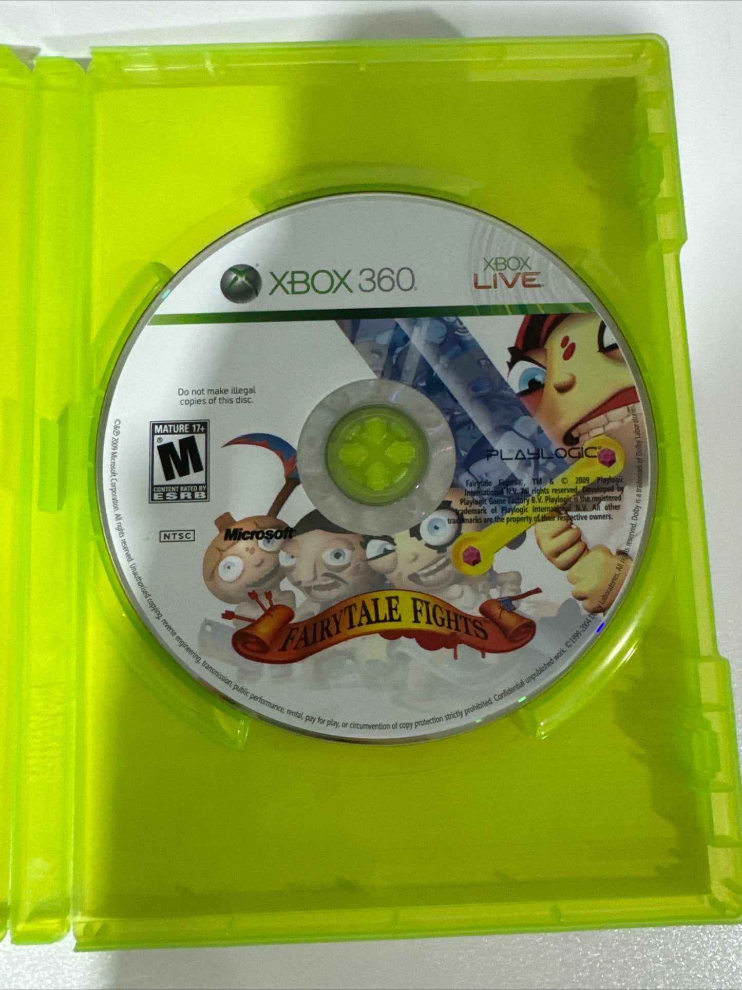Fairytale Fights (Microsoft Xbox 360, 2009) CLEAN CIB COMPLETE, TESTED/WORKING