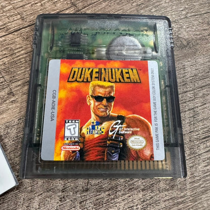 Duke Nukem (Nintendo Game Boy Color, GBC 1999) W/ Manual & NEAR MINT!