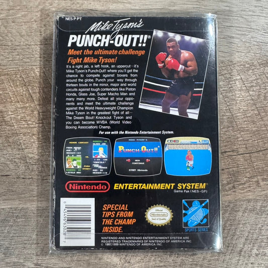 Mike Tyson's Punch-Out (Nintendo NES, 1987) Complete W/ Nice Box & Mint Cart!