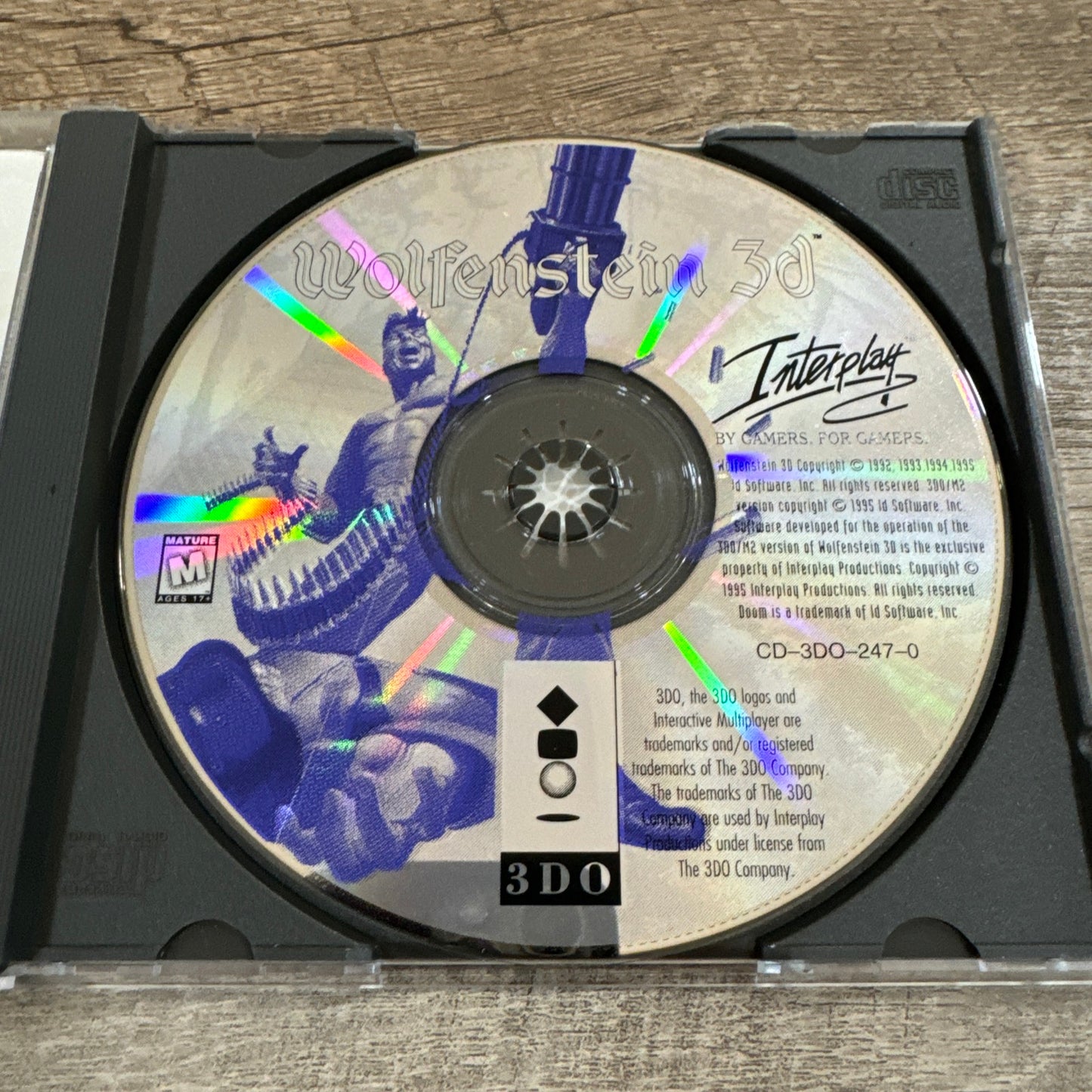 Wolfenstein 3D (Panasonic 3DO, 1995) Interplay FPS, Complete In Case🔥🐺