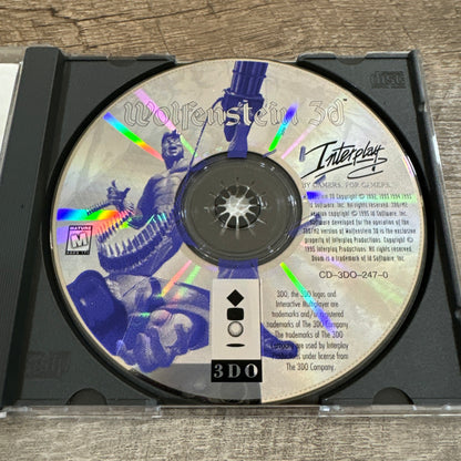 Wolfenstein 3D (Panasonic 3DO, 1995) Interplay FPS, Complete In Case🔥🐺