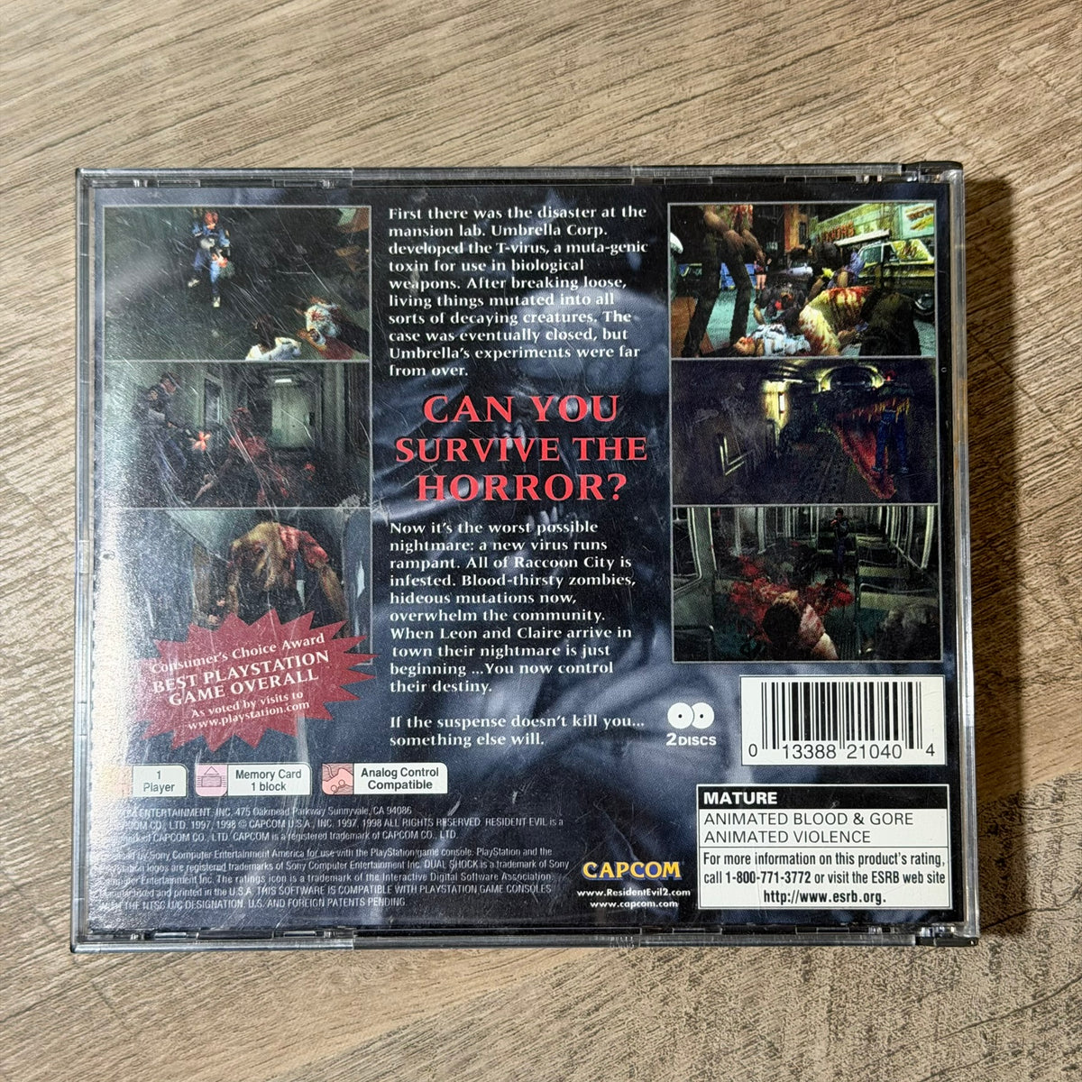 Resident Evil 2 (Sony Playstation, PS1)