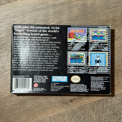 Monopoly (Super Nintendo, SNES)