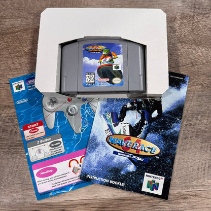 Wave Race 64 (Nintendo 64, N64 1996) CIB & Crispy Clean W/ Manual, Cont. Sheet++