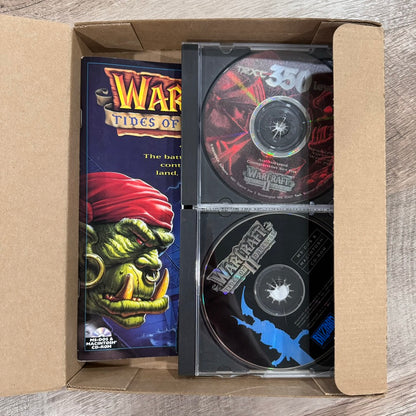 Warcraft II: Tides of Darkness BIG BOX (PC, 1995) CIB+ NEXT 350 LEVELS & Manual!
