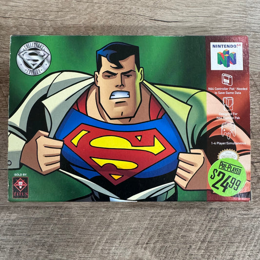 Superman 64 Collector's Edition (Nintendo 64, N64 1999) CLEAN W/ Comic+++