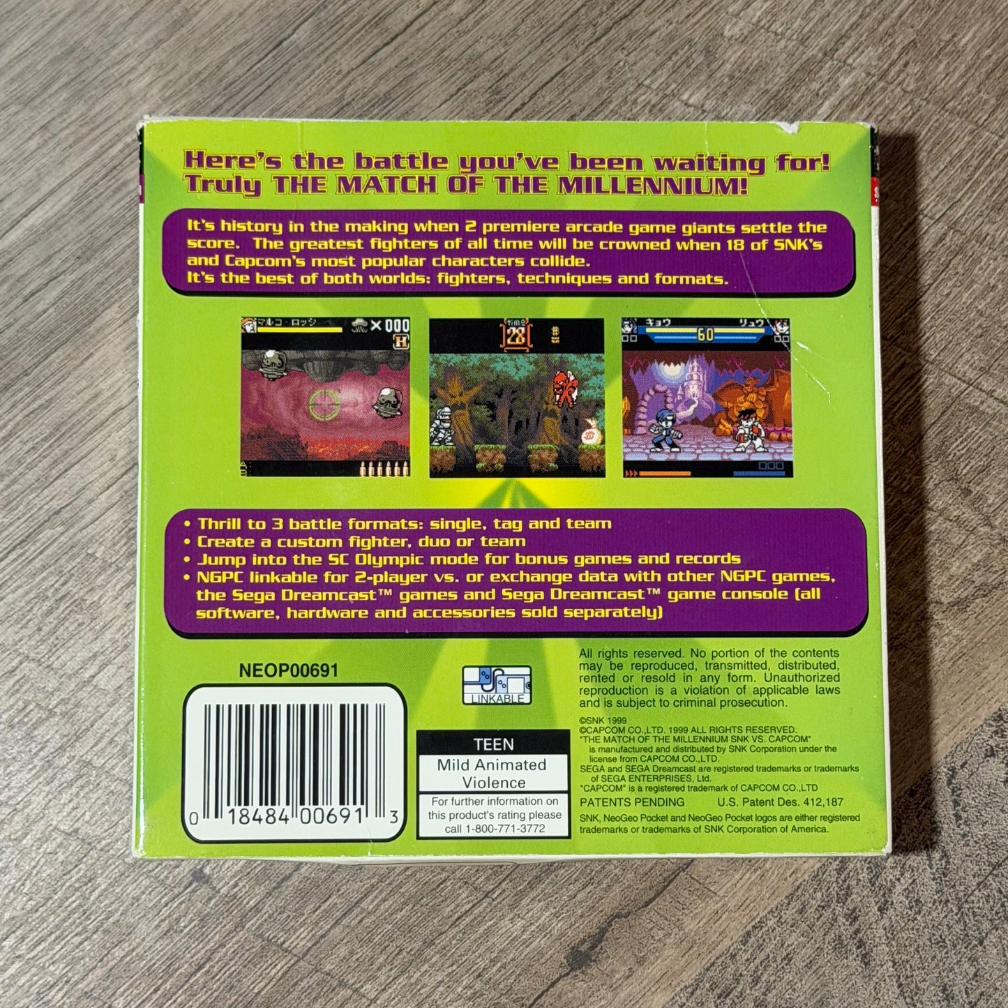 SNK Vs. Capcom: Match of the Millennium (Neo Geo Pocket Color)