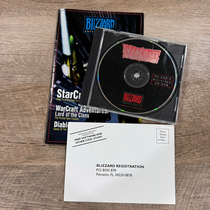 WarCraft: Orcs & Humans (Blizzard PC, 1996) CD-ROM BIG BOX 📦 PC Game