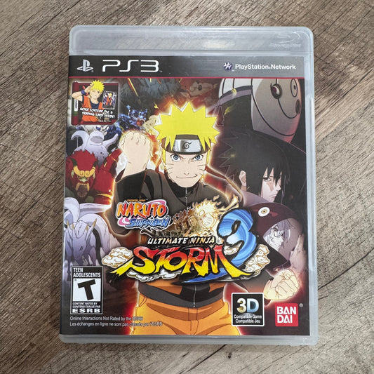 Naruto Shippuden Ultimate Ninja Storm 3 (Sony Playstation 3, PS3)
