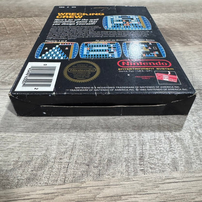 Wrecking Crew (Nintendo, NES 1985) BEAUTIFUL BOX ONLY! W/ Unpunched Hangtab!