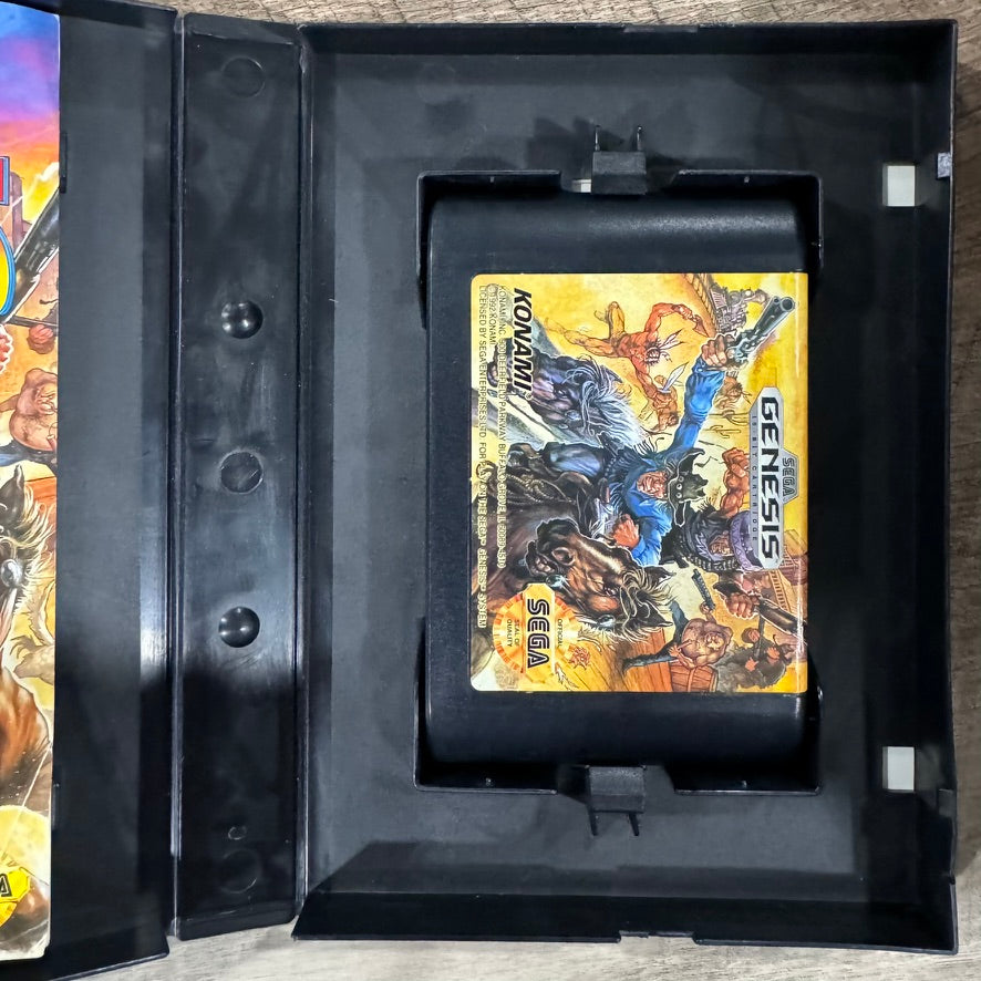 Sunset Riders (Sega Genesis, 1992) CLEAN & Complete W/ Manual, Art & Game Cart!