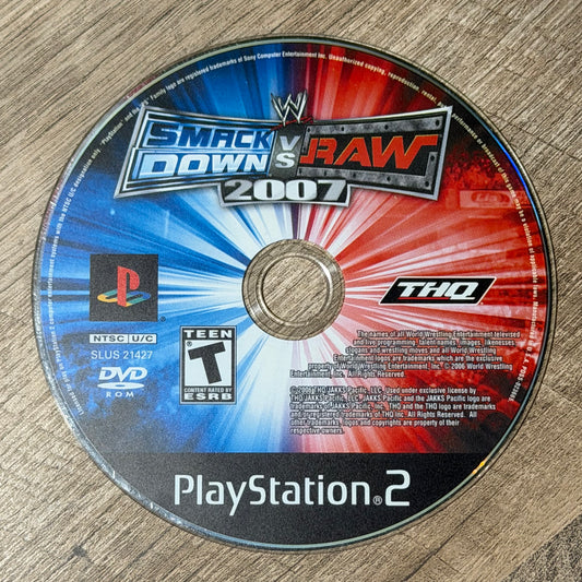 Smackdown Vs. Raw 2007 (Sony Playstation 2, PS2)