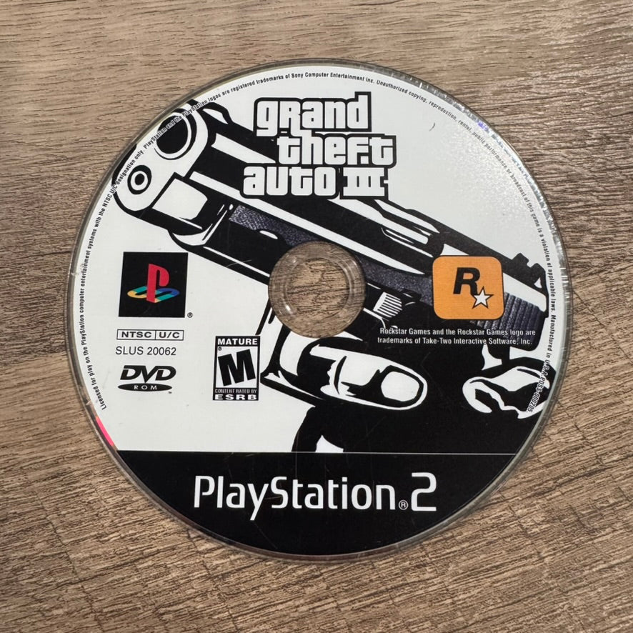 Grand Theft Auto III (Sony Playstation 2, PS2)