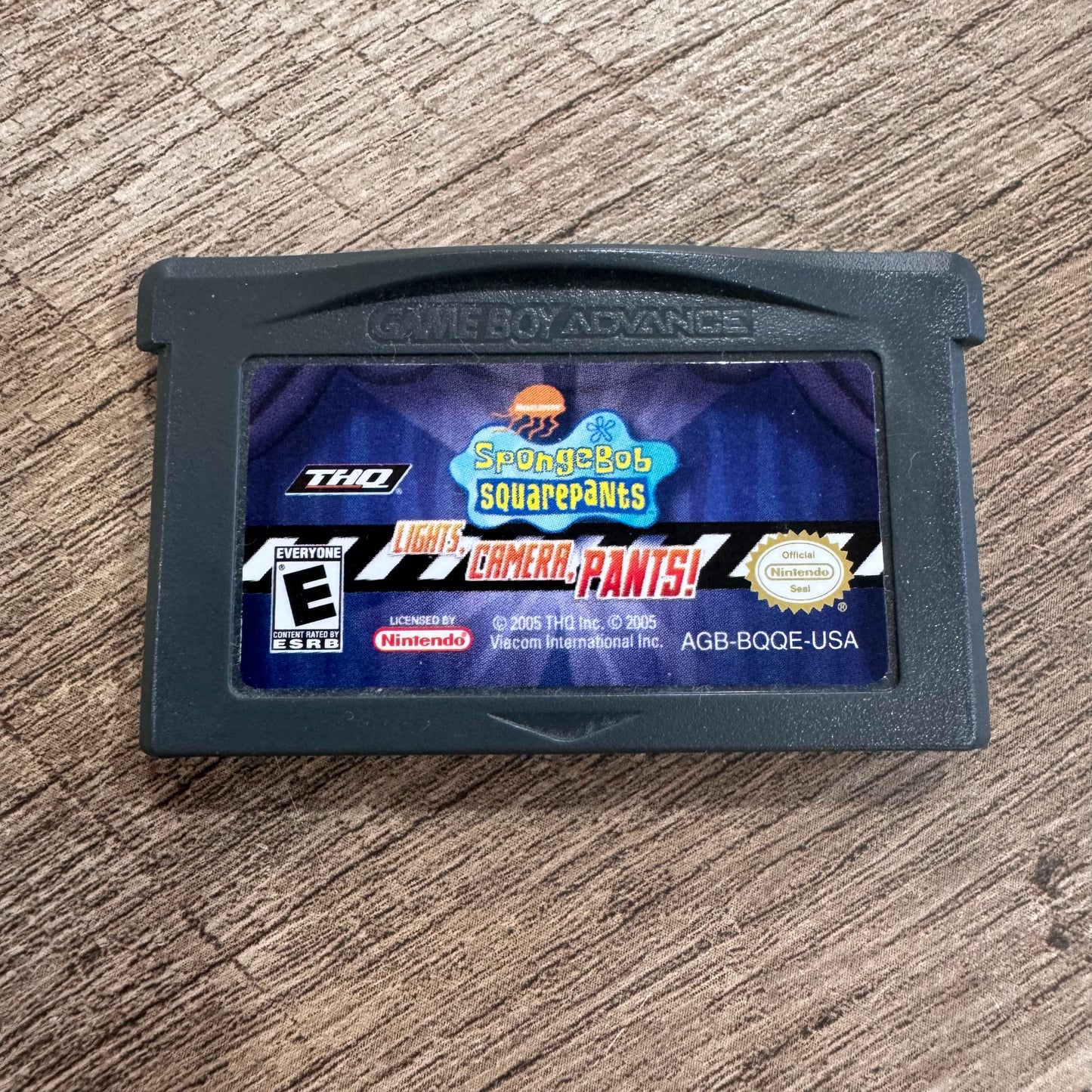 Spongebob Squarepants: Lights, Camera, Pants! (Nintendo GameBoy Advance, GBA)