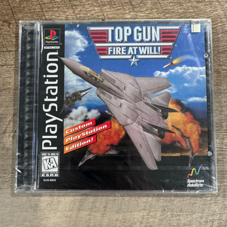 Top Gun: Fire at Will (Sony PlayStation 1, PS1 1995) Brand New & Sealed!