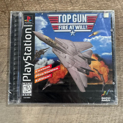 Top Gun: Fire at Will (Sony PlayStation 1, PS1 1995) Brand New & Sealed!