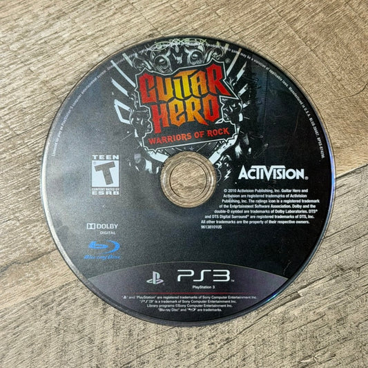 Guitar Hero: Warriors of Rock (Sony Playstation 3, PS3)