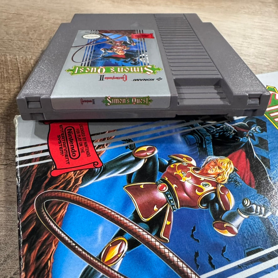 Castlevania II 2 Simon's Quest (Nintendo NES, 1988) W/ Nice Box & MINT CART!