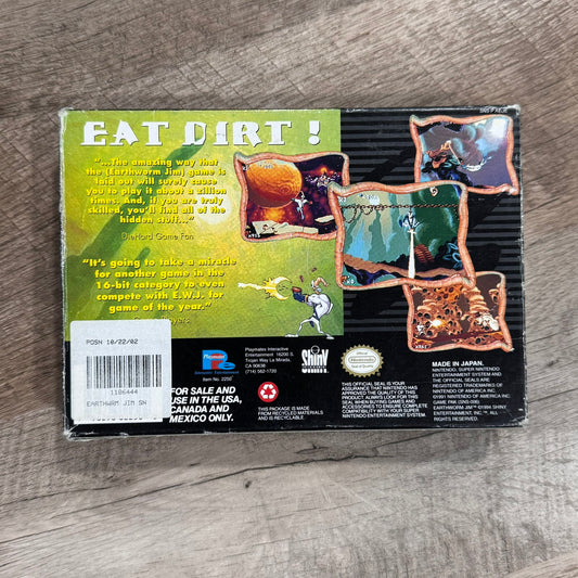 Earthworm Jim (Super Nintendo, SNES)