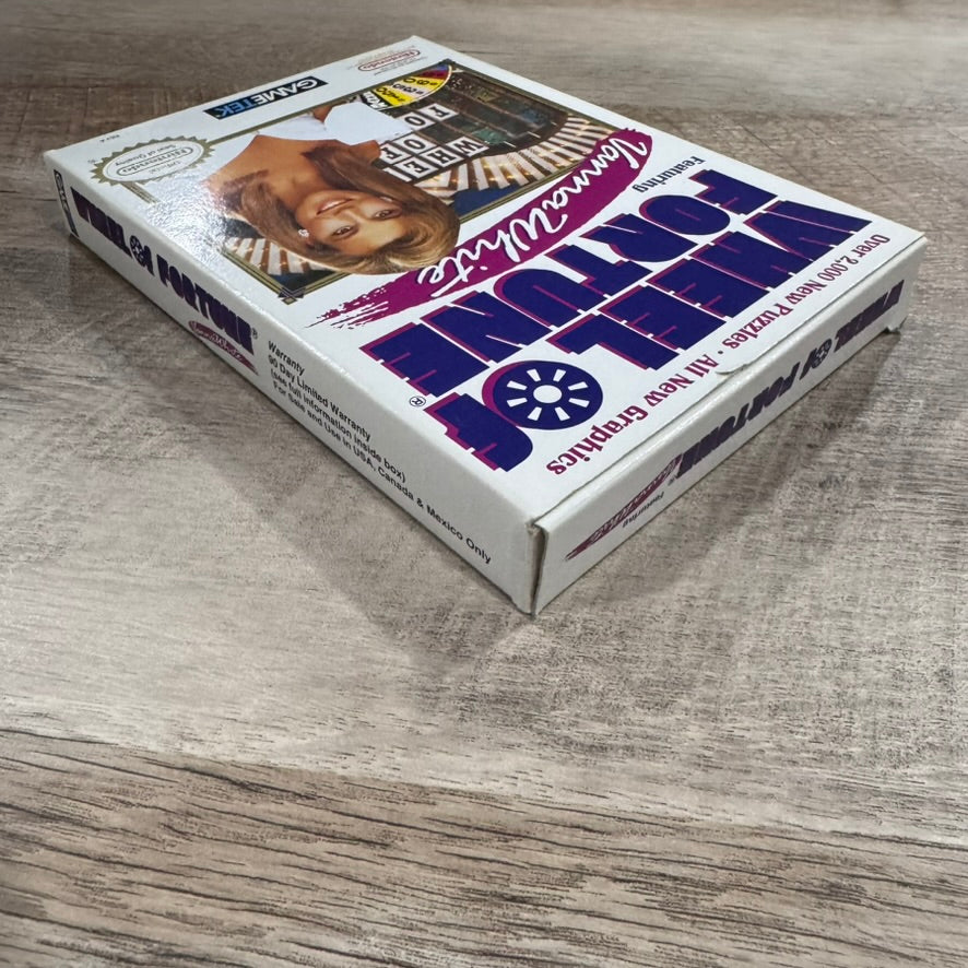 Wheel of Fortune: Featuring Vanna White (Nintendo, NES 1992) W/ Box & Manual!