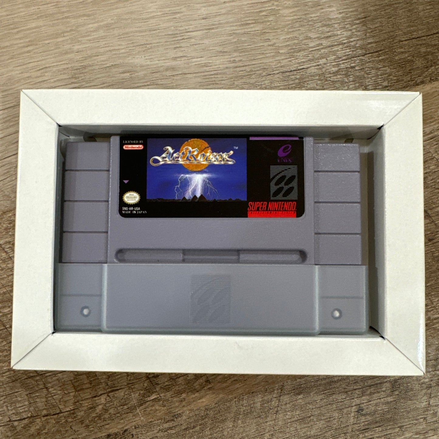 Actraiser Super Nintendo SNES Enix Complete CIB Rare Poster manual inserts MINT