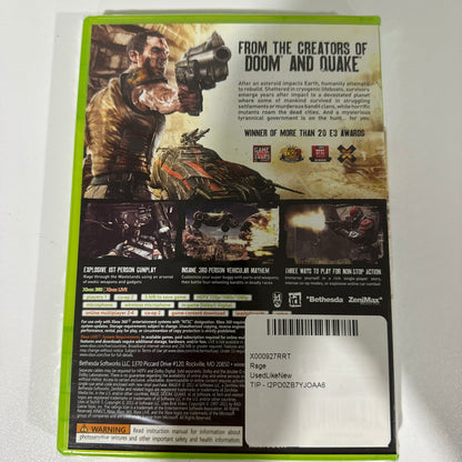 Rage -- Anarchy Edition (Microsoft Xbox 360, 2011) CIB
