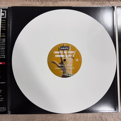 Oasis (What's the Story) Morning Glory? Japanese White 2xLP Vinyl W/ OBI LE2000!