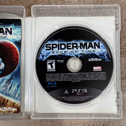 Spider-Man: Edge of Time (Sony PlayStation 3, PS3 2011) Clean Case W/ MINT DISC!