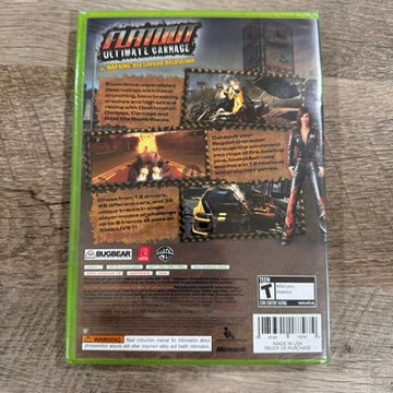 FlatOut: Ultimate Carnage (Xbox 360, 2007) Brand New & Factory Sealed! CLEAN!