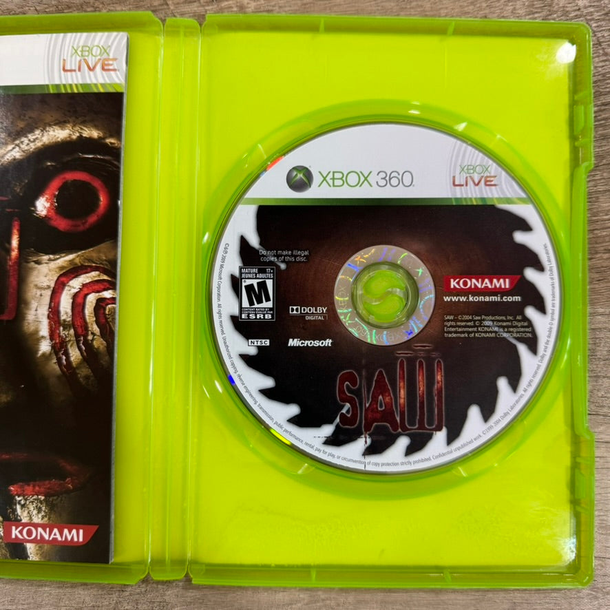 SAW (Microsoft Xbox 360, 2004) CIB Complete W/ MINT Disc & Manual! READ!