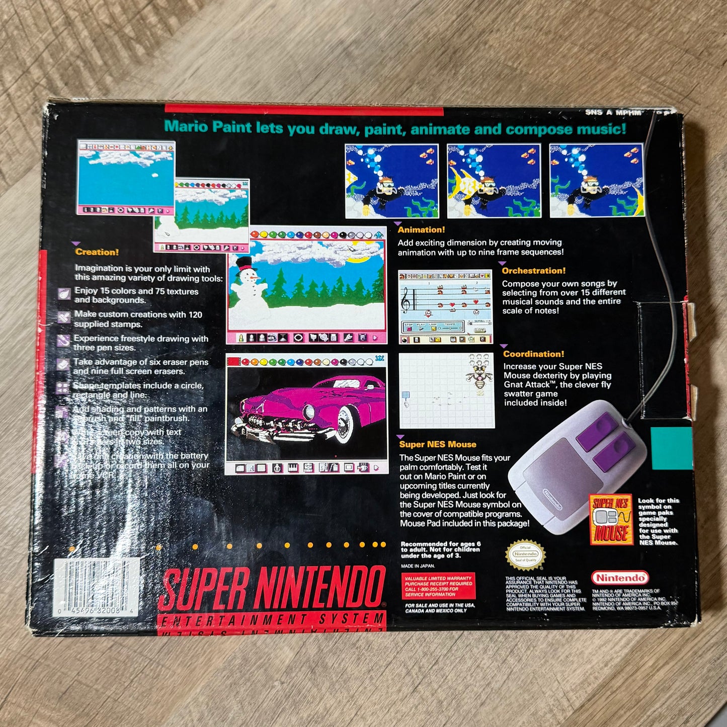 Mario Paint (Super Nintendo, SNES)
