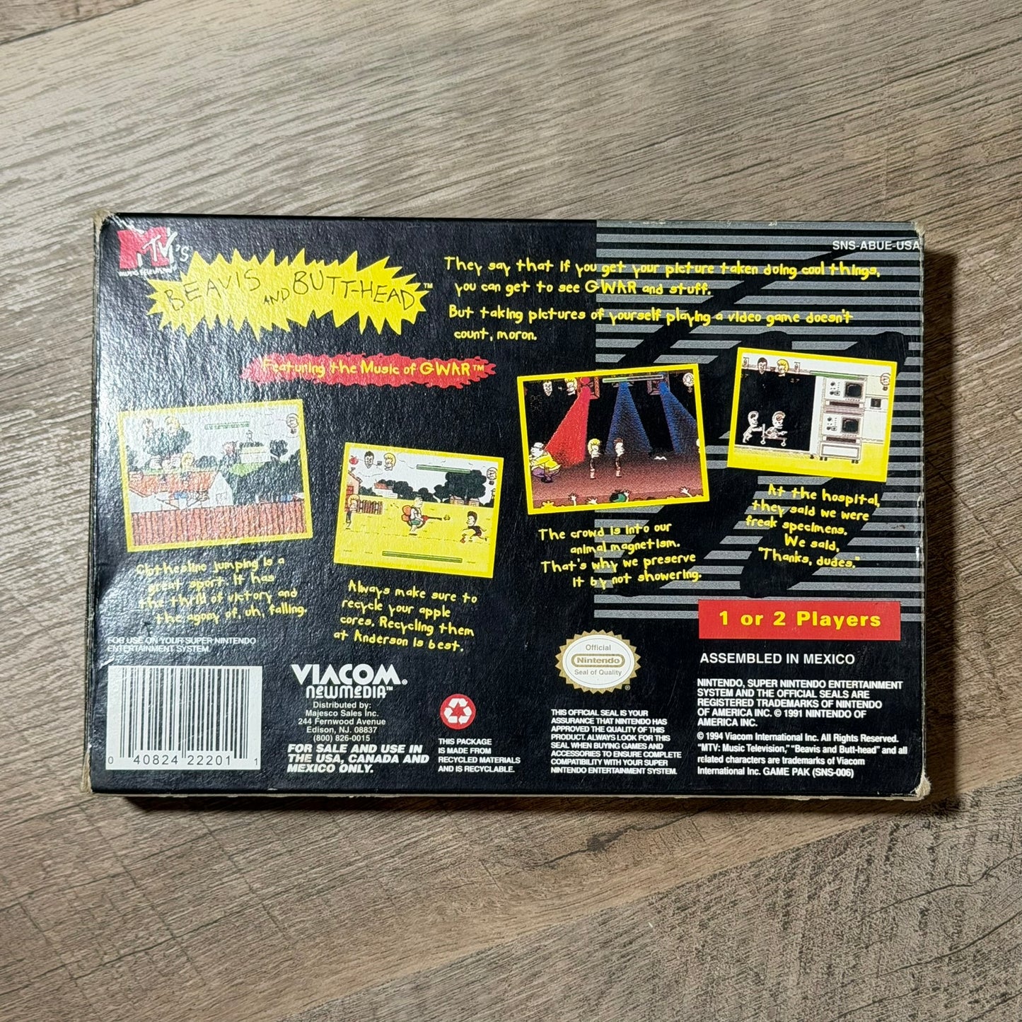 Beavis and Butt-Head (Super Nintendo, SNES)