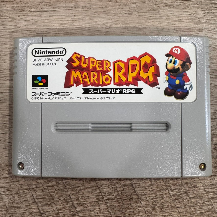 Super Mario RPG (Nintendo Super Famicom, 1996) CLEAN Cart W/ Crispy Pins!