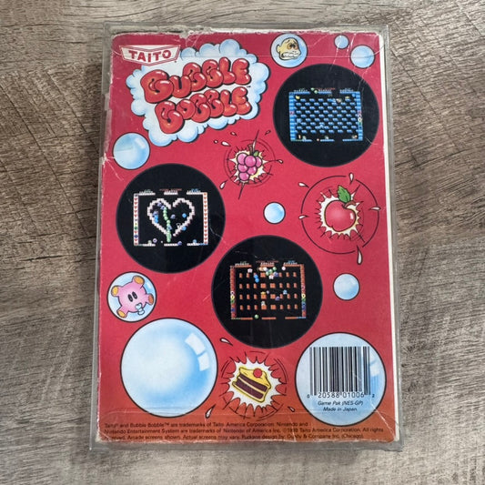 Bubble Bobble (Nintendo Entertainment System NES, 1988) CIB W/ MINT Cart!