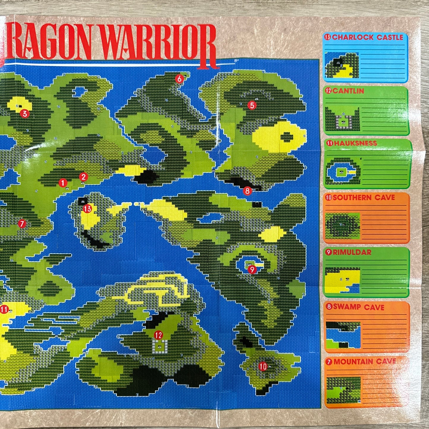 Dragon Warrior (NES, 1989) NINTENDO POWER MAGAZINE GIVEAWAY Handbook, Maps+🔥
