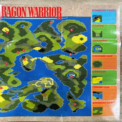 Dragon Warrior (NES, 1989) NINTENDO POWER MAGAZINE GIVEAWAY Handbook, Maps+🔥